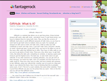 Tablet Screenshot of fantagerock.wordpress.com