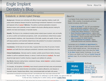 Tablet Screenshot of engleimplantdentistry.wordpress.com