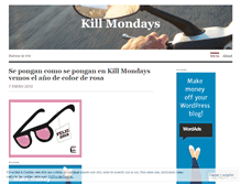 Tablet Screenshot of killmondays.wordpress.com