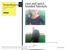 Tablet Screenshot of honestly4you.wordpress.com