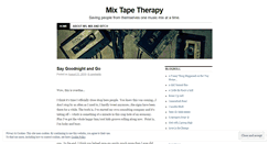 Desktop Screenshot of mixtapetherapy.wordpress.com