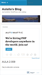 Mobile Screenshot of aolalla.wordpress.com