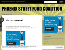 Tablet Screenshot of phxstreetfood.wordpress.com