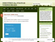 Tablet Screenshot of diretorioverde.wordpress.com