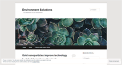 Desktop Screenshot of envsolutions.wordpress.com