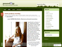 Tablet Screenshot of peaceology.wordpress.com