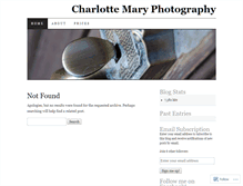 Tablet Screenshot of charlottemaryphotography.wordpress.com