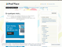 Tablet Screenshot of prodplace.wordpress.com