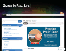 Tablet Screenshot of gamerinreallife.wordpress.com
