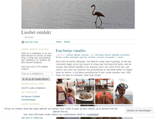 Tablet Screenshot of liesbetontdekt.wordpress.com