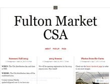 Tablet Screenshot of fultonmarketcsa.wordpress.com
