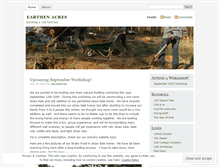 Tablet Screenshot of earthenacres.wordpress.com