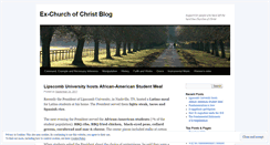 Desktop Screenshot of exchurchofchrist.wordpress.com