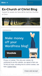Mobile Screenshot of exchurchofchrist.wordpress.com