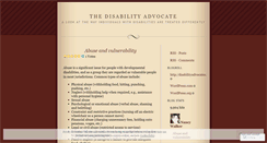 Desktop Screenshot of disabilityadvocates.wordpress.com