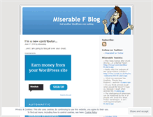 Tablet Screenshot of miserablef.wordpress.com