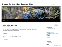 Tablet Screenshot of andrewmcmathrealestate.wordpress.com