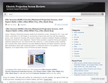Tablet Screenshot of electricprojectionscreen.wordpress.com