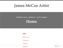 Tablet Screenshot of jamesmccue.wordpress.com