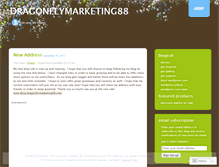 Tablet Screenshot of dragonflymarketing88.wordpress.com