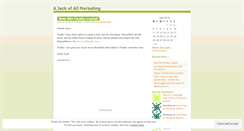 Desktop Screenshot of jackofallmarketing.wordpress.com