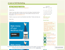 Tablet Screenshot of jackofallmarketing.wordpress.com