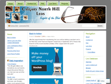 Tablet Screenshot of calgarynhleos.wordpress.com