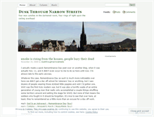 Tablet Screenshot of duskthroughnarrowstreets.wordpress.com