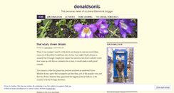 Desktop Screenshot of donaldsonic.wordpress.com