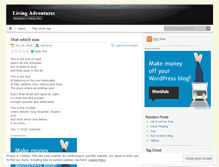 Tablet Screenshot of livingadventures.wordpress.com