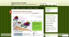 Desktop Screenshot of impressoesverdes.wordpress.com