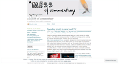 Desktop Screenshot of messofcommentary.wordpress.com