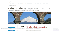 Desktop Screenshot of enlacaradelcerro.wordpress.com