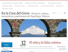 Tablet Screenshot of enlacaradelcerro.wordpress.com
