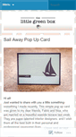 Mobile Screenshot of littlegreenbox.wordpress.com