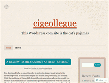 Tablet Screenshot of cigeollegue.wordpress.com