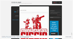 Desktop Screenshot of miniaturasgiggio.wordpress.com