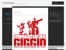 Tablet Screenshot of miniaturasgiggio.wordpress.com