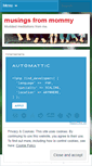 Mobile Screenshot of musingsfrommommy.wordpress.com