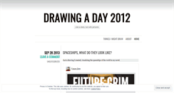 Desktop Screenshot of drawingaday2012.wordpress.com