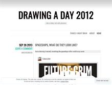 Tablet Screenshot of drawingaday2012.wordpress.com