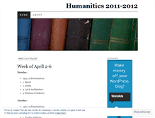 Tablet Screenshot of hhshumanities.wordpress.com