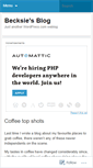 Mobile Screenshot of becksie.wordpress.com