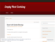 Tablet Screenshot of emptynestcooking.wordpress.com