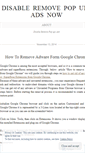 Mobile Screenshot of disableremovepopupsadsnow.wordpress.com