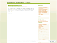 Tablet Screenshot of kristinalynnphoto.wordpress.com