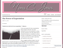 Tablet Screenshot of nonajones.wordpress.com