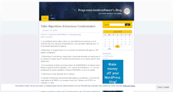 Desktop Screenshot of programaciondesoftware.wordpress.com