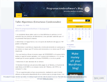 Tablet Screenshot of programaciondesoftware.wordpress.com