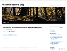 Tablet Screenshot of healthmindbody.wordpress.com